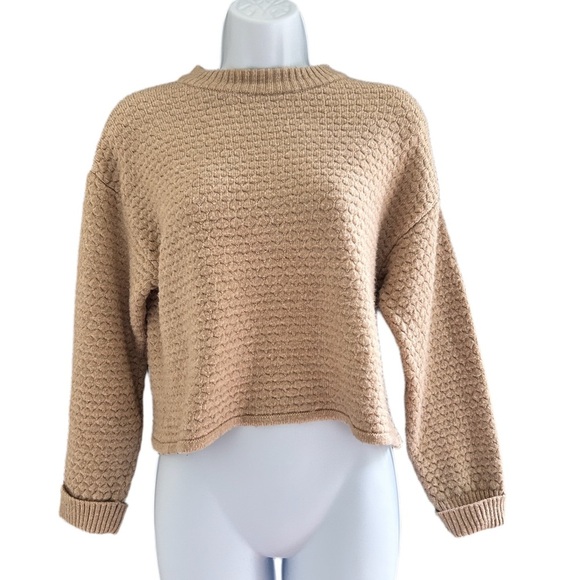 ZARA Cozy Tan Sweater (girls’ size but also can fit women) - Picture 1 of 4